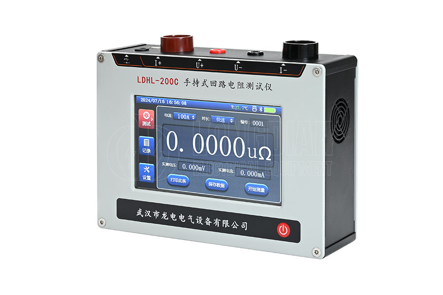 Handheld circuit resistance tester